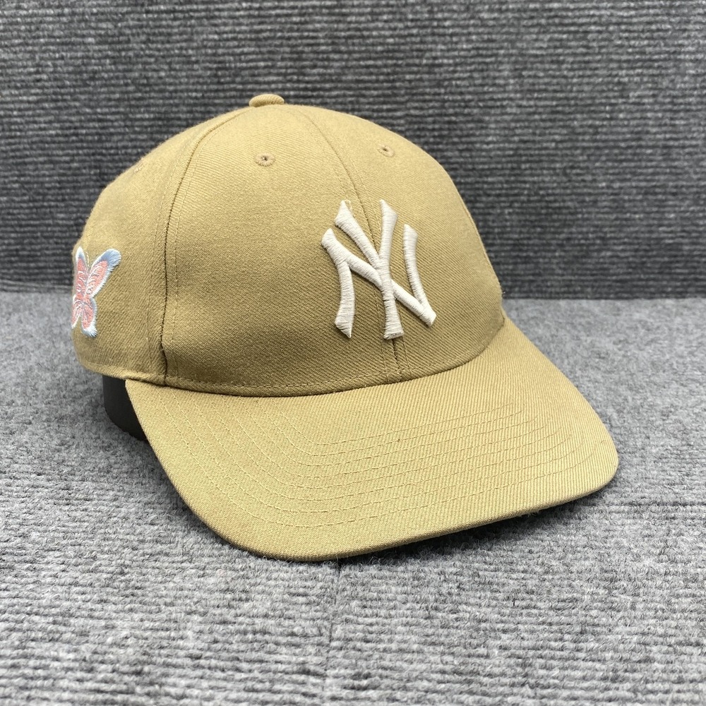 New York Yankees Hat Cap Strap Back Womens One Size MLB Baseball Butterfly